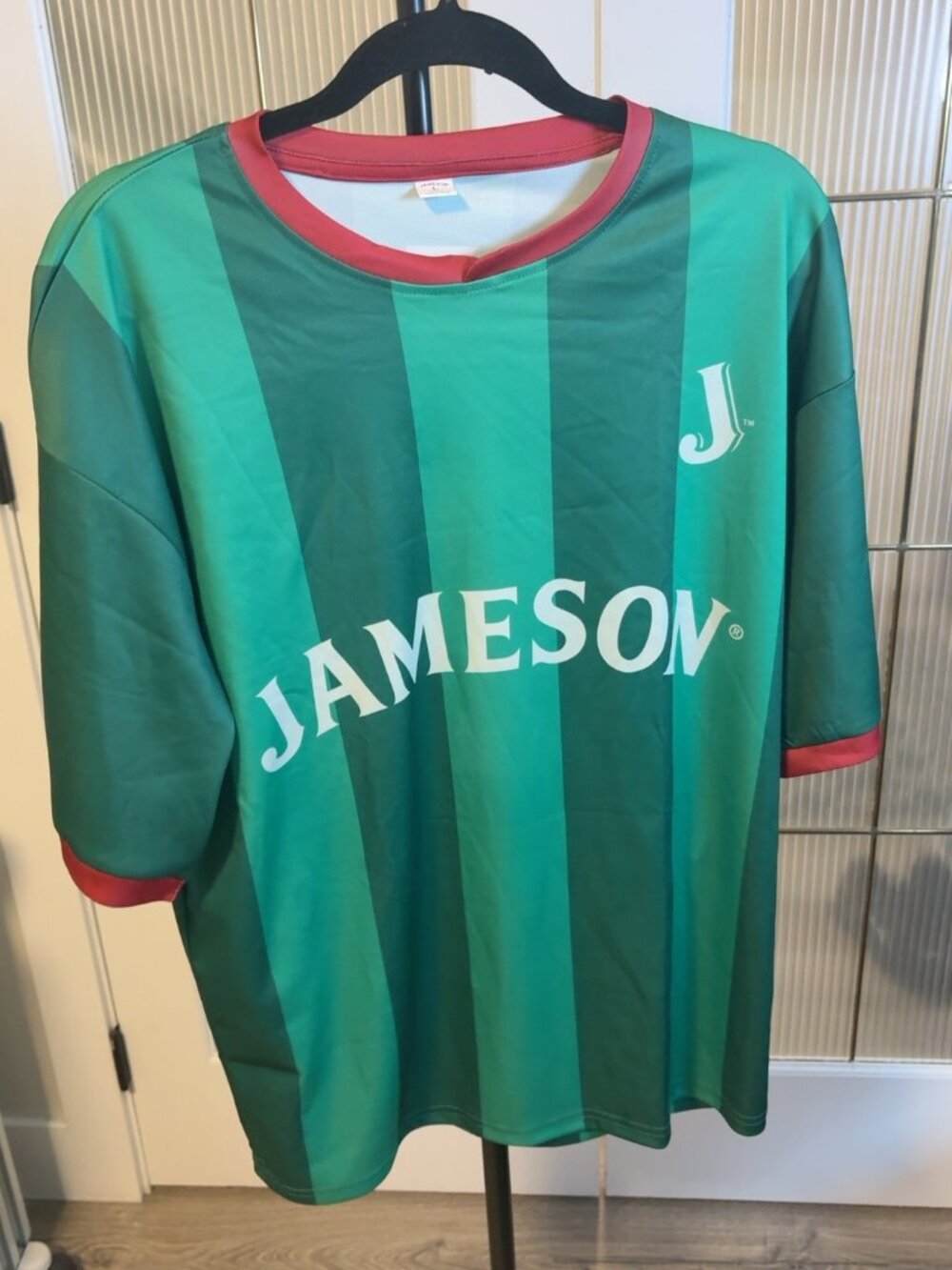 Jameson Irish Whiskey Soccer Jersey Shirt #17 Green Men’s Large